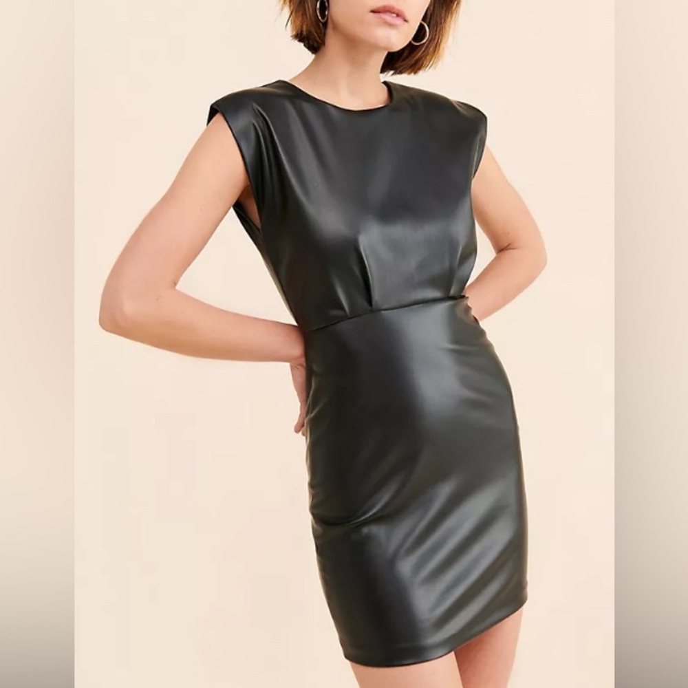 PLEATHER Mini Dress - Picture 1 of 5